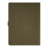 Eliot A4 Folder rCotton. 64 FSC sheet notepad and rPU closure Army green | No Branding | not available | not available | not available