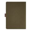 Eliot A5 Folder rCotton. 64 FSC sheet notepad and rPU closure Army green | No Branding | not available | not available | not available
