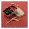 Warhol Lunchbox rSS 740ml with Bamboo lid and cutlery Silver | No Branding | not available | not available | not available