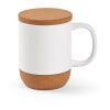 Ebro Mug Ceramic, Cork lid and base 380ml. Sublimation White | No Branding | not available | not available | not available