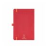 Dickens A5 Hard Cover rPET Notebook. 70gsm FSC® 160 pages clear red
