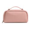 Macao Toiletry Bag 3.5L rLeather with zipper and handle Pink | No Branding | not available | not available | not available
