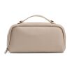 Macao Toiletry Bag 3.5L rLeather with zipper and handle Beige | No Branding | not available | not available | not available