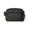 Singapore Waist Bag 1.5L rNylon. 2 pockets and adjustable waist strap Solid black