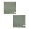 VINGA Birch towels 30x30 green | No Branding | not available | not available | not available
