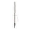 Prodir DS2 push ballpoint pen matt white | Without Branding | Without Branding | Satin finish metal | Blue