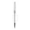 Prodir DS2 push ballpoint pen transparent Transparent | Without Branding | Without Branding | Chrome finish metal | Black