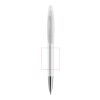 Prodir DS5 twist ballpoint pen frosted Transparent | Without Branding | Without Branding | Satin finish metal | Black