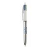BIC 4 Colours Shine Pen White-metallic silver | No Branding | not available | not available