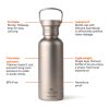 Nordic Drift Trail Ultra Light Titanium 600ml Water Bottle silver | No Branding | not available | not available