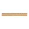 Timberson extra thick 30cm double sided bamboo ruler brown | No Branding | not available | not available