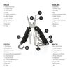 Solid multitool with carabiner black | No Branding | not available | not available