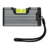 Pocket size level ruler with magnet grey | No Branding | not available | not available