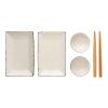 Ukiyo sushi dinner set for two white-black | No Branding | not available | not available