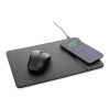 Swiss Peak RCS recycled PU 10W wireless charging mousepad black | No Branding | not available | not available