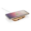 FSC® certified bamboo 5W wireless charger with USB brown | No Branding | not available | not available