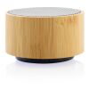FSC® bamboo and RCS 3W wireless speaker black | No Branding | not available | not available