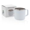 Stainless steel camp mug White | No Branding | not available | not available