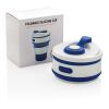 Foldable silicone cup blue | No Branding | not available | not available