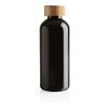 GRS RPET bottle with FSC bamboo lid black | No Branding | not available | not available