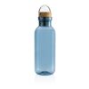 GRS RPET bottle with FSC bamboo lid and handle blue | No Branding | not available | not available