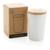 GRS RPP mug with FSC® bamboo lid White | No Branding | not available | not available