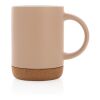 Ceramic mug with cork base brown | No Branding | not available | not available