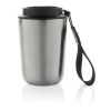 Cuppa RCS re-steel vacuum tumbler with lanyard silver-black | No Branding | not available | not available