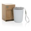 Cuppa RCS re-steel vacuum tumbler with lanyard white | No Branding | not available | not available
