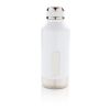 Leak proof vacuum bottle with logo plate white | No Branding | not available | not available