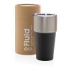 Fluid RCS certified recycled steel tumbler 500ml black | No Branding | not available | not available