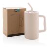 Cube RCS certified recycled steel mug 800ml pink