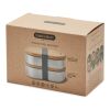 Black+Blum Stainless Steel Double Bento Box grey | No Branding | not available | not available