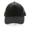 Impact AWARE™ Trucker Recycled Cotton 5 Panel Cap black