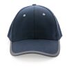 Impact AWARE™ Brushed rcotton 6 panel contrast cap 280gr navy | No Branding | not available | not available | not available