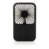 Aervina RCS recycled plastic re-chargeable desk fan black | No Branding | not available | not available