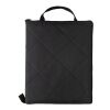 Impact Aware™ RPET foldable quilted picnic blanket black | No Branding | not available | not available | not available