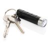 Globix RCS recycled plastic USB re-chargeable keychain torch black | No Branding | not available | not available