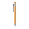 Bamboo pen with wheatstraw clip blue | No Branding | not available | not available