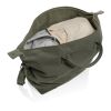 Kezar AWARE™ 500 gsm recycled canvas deluxe weekend bag green | No Branding | not available | not available | not available