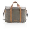 Canvas laptop bag PVC free grey | No Branding | not available | not available | not available