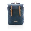 Canvas laptop backpack PVC free blue | No Branding | not available | not available | not available