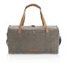Canvas travel/weekend bag PVC free grey | No Branding | not available | not available | not available