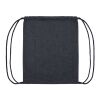 Impact AWARE™ recycled denim drawstring backpack blue | No Branding | not available | not available | not available