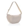 Crescent XL AWARE™ RPET half moon sling bag grey | No Branding | not available | not available | not available