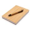 A5 Bamboo notebook & pen set brown | No Branding | not available | not available