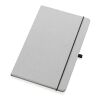 Recycled leather hardcover notebook A5 light grey | No Branding | not available | not available