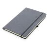 Recycled leather hardcover notebook A5 grey | No Branding | not available | not available