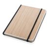 Treeline A5 wooden cover deluxe notebook brown | No Branding | not available | not available