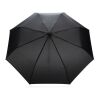 20.5" Impact AWARE RPET 190T Pongee bamboo umbrella black | No Branding | not available | not available